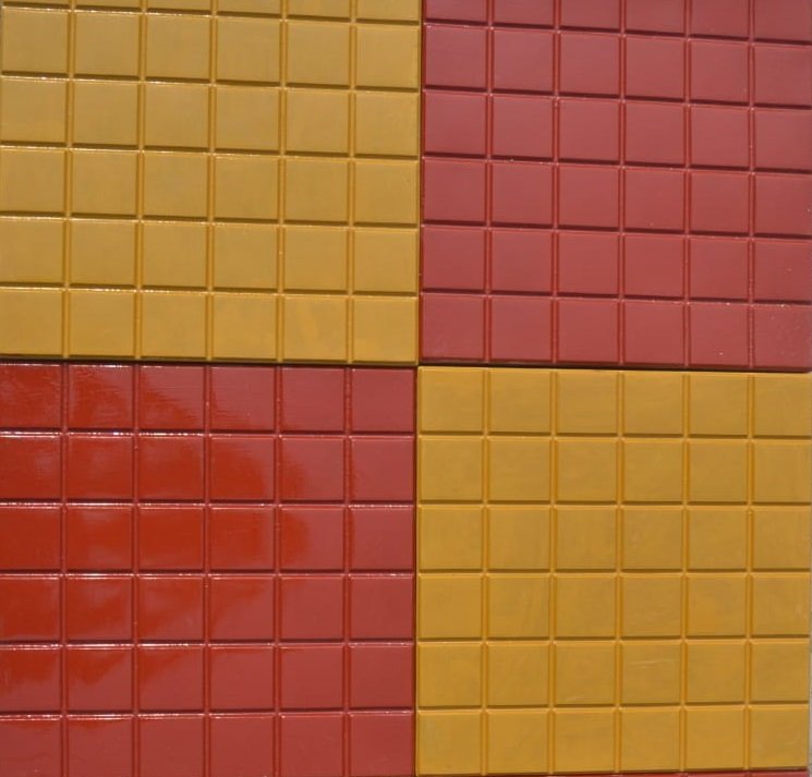 10mm Chequered Cement Parking Tile